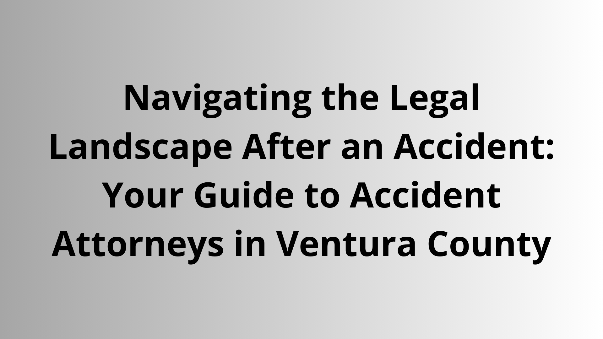 Navigating the Legal Landscape After an Accident