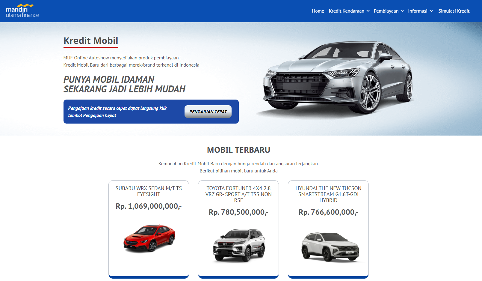 Syarat Kredit Mobil di Mandiri Utama Finance (MUF)